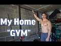 My home gym! | I can finally bench now