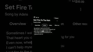 Download lagu Set Fire To The Rain Adele Lyrics... mp3