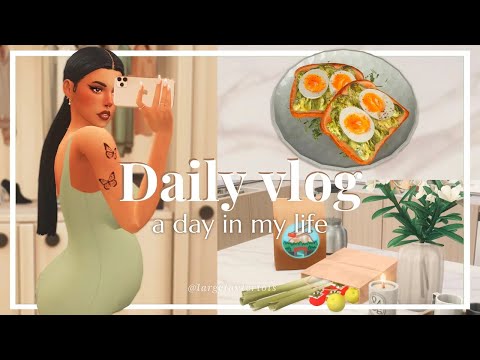 Day In The life Of My Pregnant Sim • The Sims 4 Vlog 📷🤍