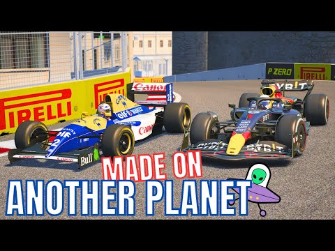 Red Bull F1 2023 RB19 vs Williams F1 1993 FW15C at Azerbaijan Grand Prix