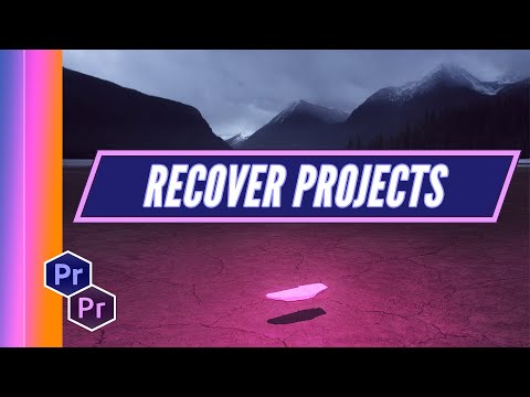 Recover Projects | Adobe Premiere Pro Tutorial | Edit With Andy