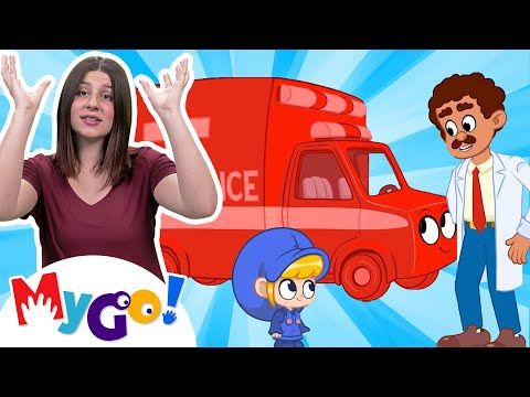 My Magic Ambulance | MyGo! Sign Language For Kids | Morphle TV | ASL