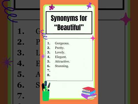 Synonyms | Synonyms for "Beautiful" | Similar words | The Study Corner | #synonyms #shorts