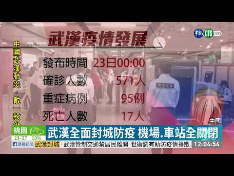 中國武漢封城防疫 機場.車站全關閉