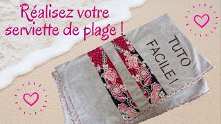 Réalisez une superbe serviette de plage, facilement et rapidement ! Créez votre propre biais !