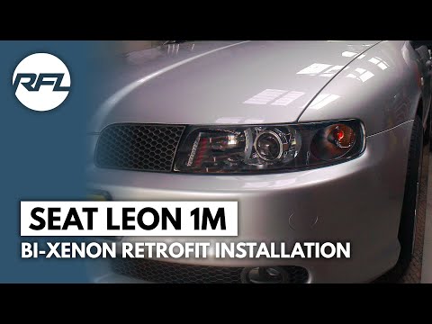 Seat LEON 1M 2001-2006 | Bi-Xenon HID projectors headlight Ugrade installation