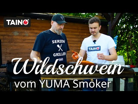 TAINO Grillecke - Wildschwein-Keule vom YUMA Smoker, BBQ Rezept vom Feinsten aus der Smoker-Lok