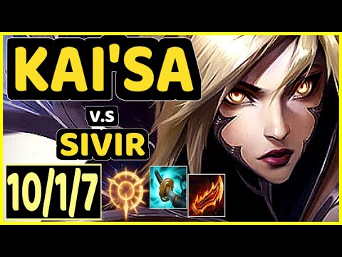 KREOX (KAI'SA) vs SIVIR - 10/1/7 KDA BOTTOM ADC CHALLENGER GAMEPLAY - EUW