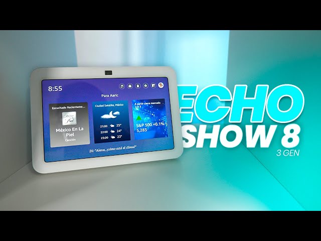 Vídeo relacionado con Amazon Echo Show 8 (última generación): pantalla HD de 8,7" con audio espacial (gris grafito), con Acceso Anticipado a Alexa+