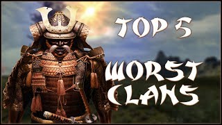 Download lagu TOP 5 WORST CLANS - Total War: Shogun 2! mp3