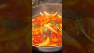 【トマトジュースを使った】簡単トマトパスタ