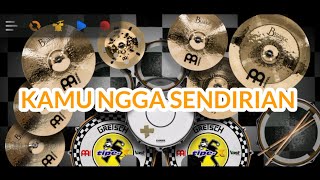 Download lagu TIPE-X - KAMU NGGA SENDIRIAN | Real drum Cover mp3