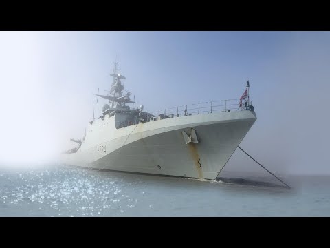 HMS Trent  - a brief visit to Southwold