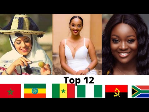 Top 12 pays avec les plus belles femmes d'Afrique (most beautiful women in africa)