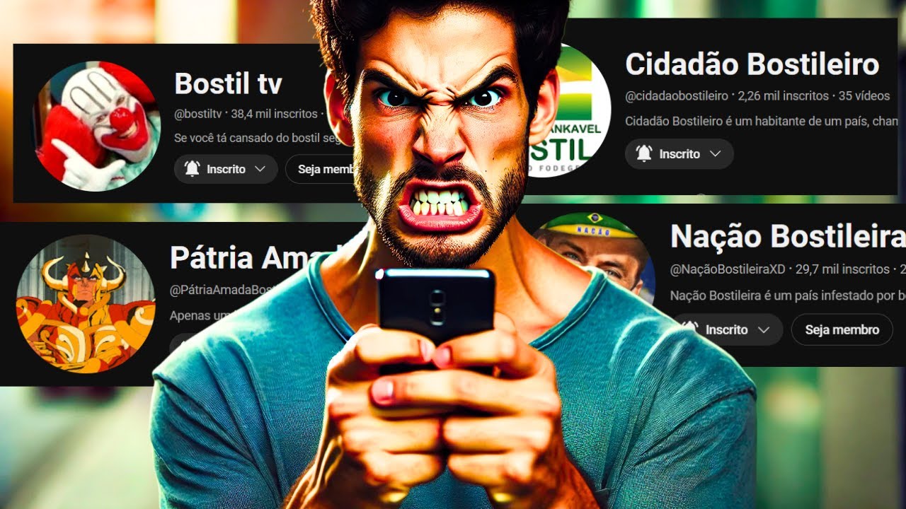 Canais de "bostil" precisam ser cancelados e deletados imediatamente