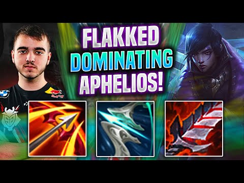 FLAKKED DOMINATING WITH APHELIOS! - G2 Flakked Plays Aphelios ADC vs Vayne! | Season 2022