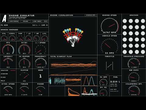 F1 W24 Engine 3.0L 16k RPM - Engine Simulator