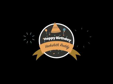 veekshith reddy pre birthday teaser