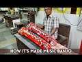 How It S Made Musical Banjo In Factory Process Of Manufacturing Banjo Music Instrument