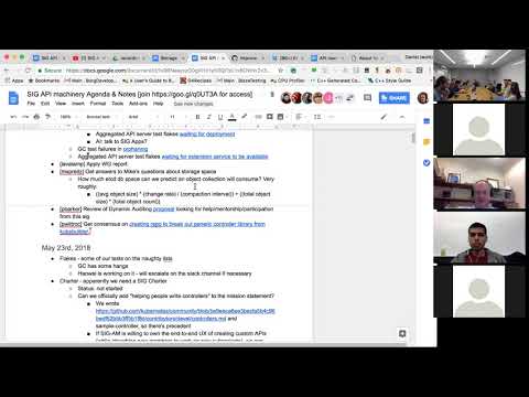 Kubernetes SIG API Machinery 20180606