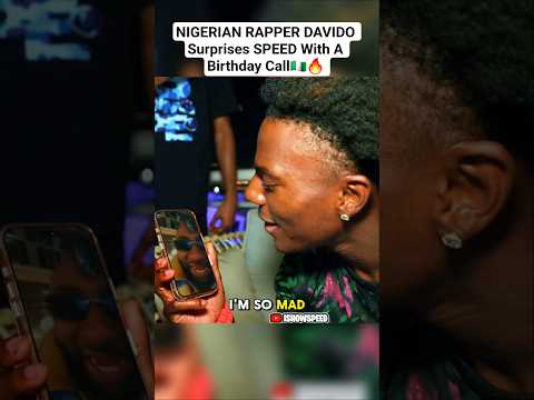SPEED Receives BIRTHDAY CALL From DAVIDO🇳🇬🔥 #ishowspeed #davido #nigerian #happybirthday