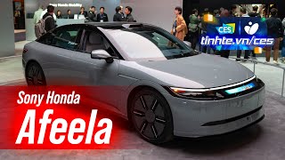 Trên tay xe điện Sony Honda Afeela, ứng dụng công nghệ AI vào hỗ trợ người lái | CES24