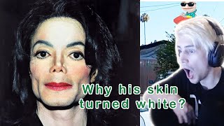 xQc Reacts to WHY Michael Jackson&#39;s Skin Turned White - With Chat