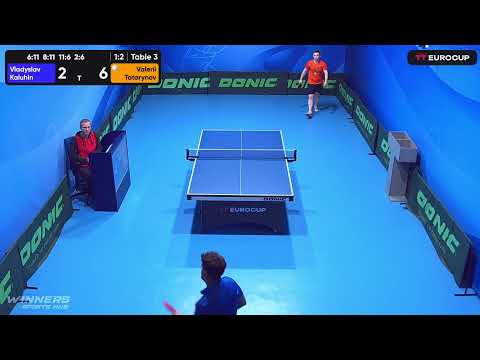 19:40 Vladyslav Kaluhin 1-3 Valerii Tatarynov 16.05.2023 TT Euro.Cup Ukraine Star. Table 3