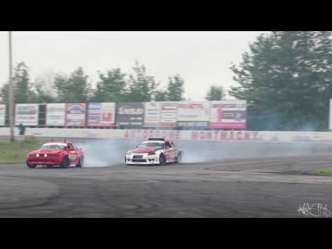 Tomy Boisvert-Bellemare Leading Jonathan Guitard - Formula Drift Canada Round 2 2015