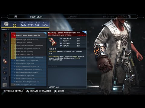 Red Right Hand (of Doom) - Hellboy Legendary Gear Unlocked | Injustice 2
