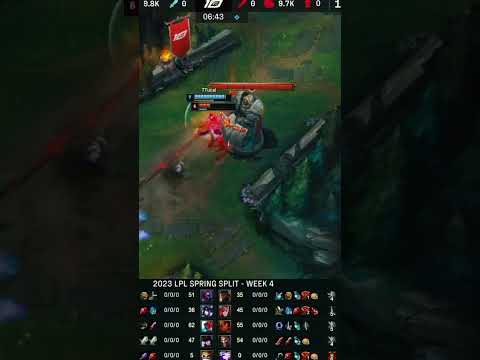 TT Ucal Yone SoloKill UP Qing Taliyah - TT vs UP 2023 LPL Spring Split #shorts