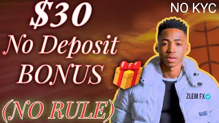 Free $30 No Deposit Bonus 🎁No Verification, No Rules #bitcoin #forex #foryou #freetradingtips