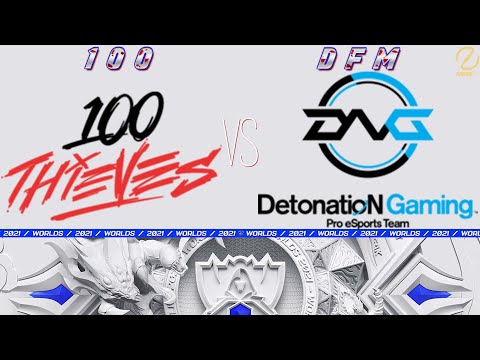 100 vs DFM | Worlds 2021 Groups Day 5 | 100 Thieves vs DetonatioN FocusMe