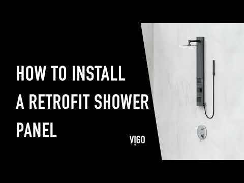 VIGO Bathroom Shower Panel Upgrade: A How-To Guide (Orchid VG08014)