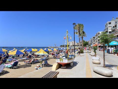 Chania - beach, old town and venetian harbour in Chania