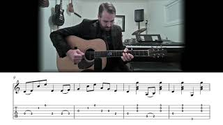The Old Gospel Ship - Carter Style Flatpicking Guitar Lesson (Sheet Music + TAB)