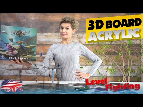 Shattered Lands │ 3D Acrylic board game │Combat game Deluxe │Preview