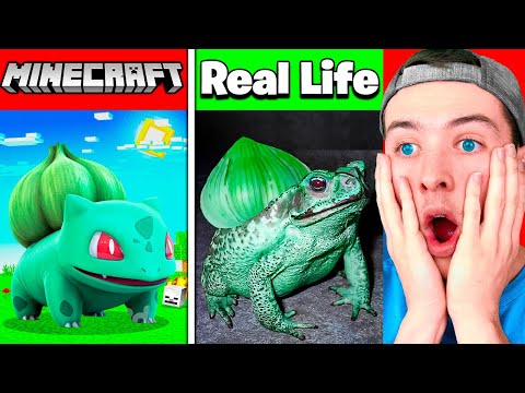 BeckBroPlays - MINECRAFT POKEMON IN REAL LIFE | MEW, BULBASAUR & MORE!
