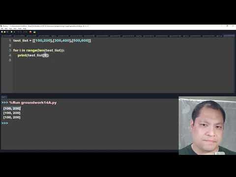Python Level 1 Groundwork 14a Nested List Nested For