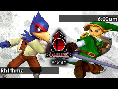 Melee: Rh1thmz (Falco) V 6:00am (Link) - Obelisk 54 Tournament SSBM