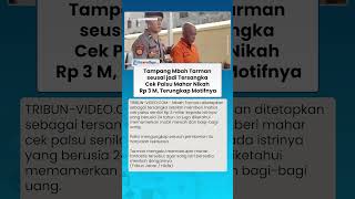 Tampang Mbah Tarman Pakai Baju Oranye seusai jadi Tersangka Cek Palsu Mahar Nikah Rp 3 M