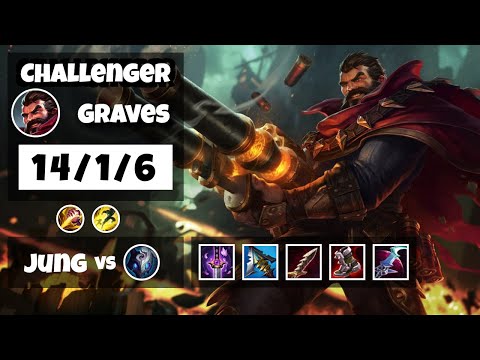 Graves vs Kindred EU Challenger JUNGLE (14/1/6) - v11.17