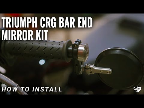How to Install CRG Hindsight Lanesplitter Bar End Mirror Kit on Triumph Street Twin