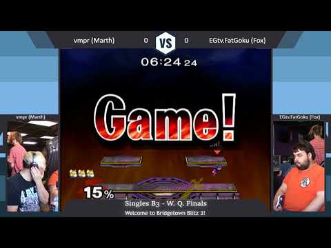 Melee Singles Pool B3 - Winners Semifinals - vmpr vs EGtv.FatGoku