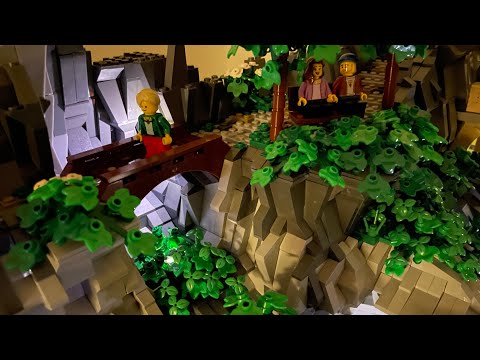 Brücke über die Schlucht am Berg Folge 75 Lego Klemmbaustein Stadt Baustein