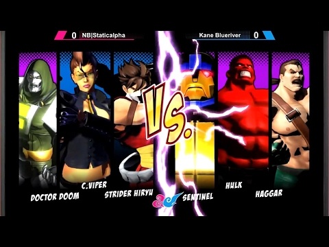Versus 2017 - UMvC3 Exhibition - NB|Staticalpha vs Kane Blueriver FT10 720p 60fps