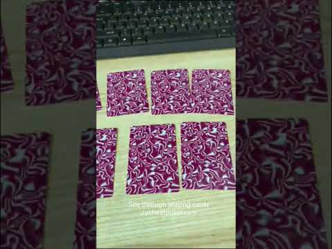 See through playing cards magic tricks anti cheat poker