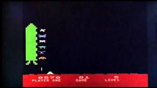 Space Invaders on Atari 8 bit / 65XE. Gameplay & Commentary