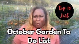 OCTOBER GARDEN TO DO LIST (10 Things to Get Done this Month)