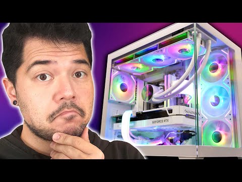 Vetroo AL900 ATX PC Case with 270° Full View Tempered Glass, Pre-Installed ARGB & PWM FDB Fan, Supports 360mm Radiator & 10 Fans, Type-C Ready, for 50 Series GPUs (Pink) video review thumbnail
